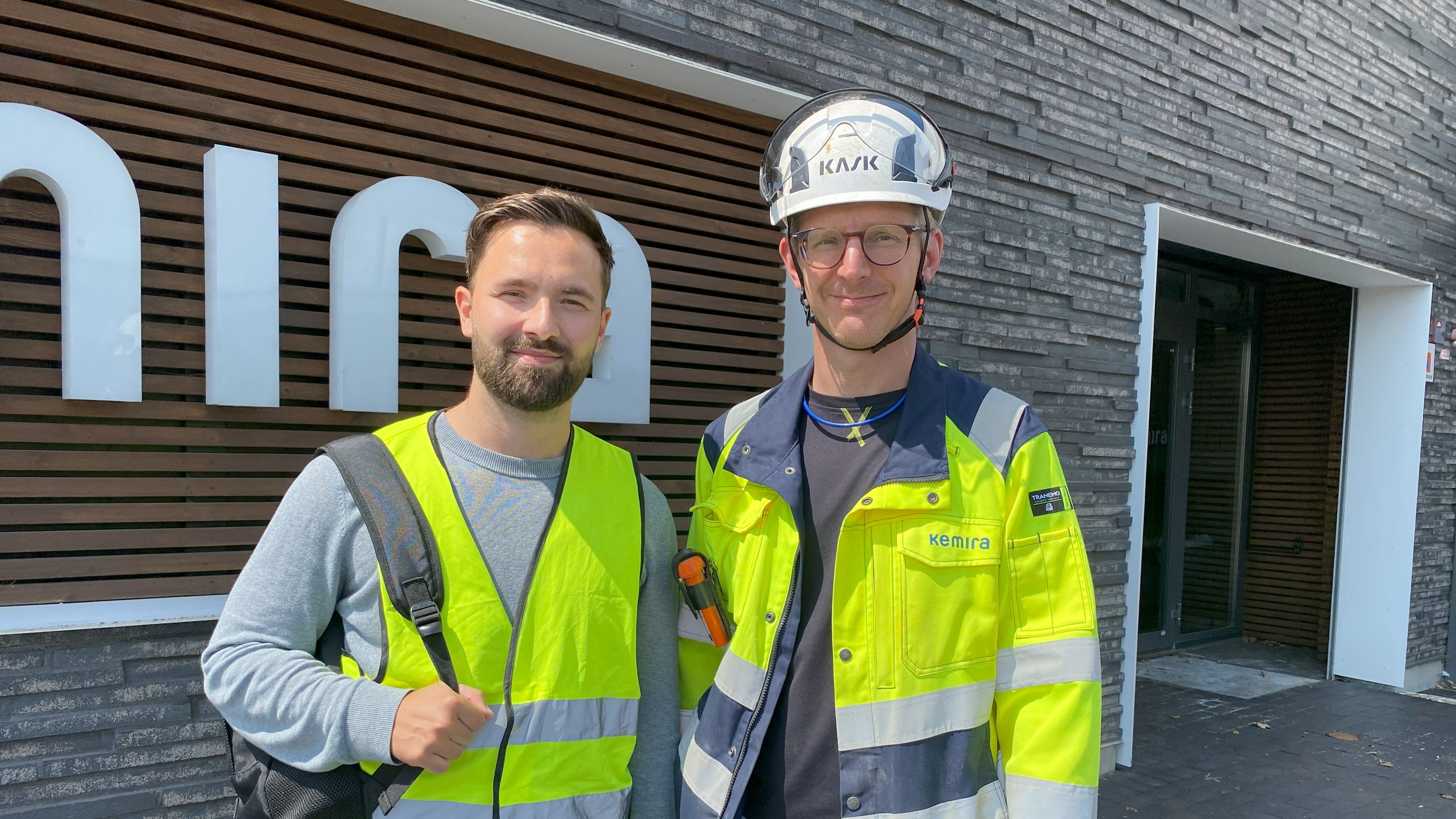 Erik Oscarson, Teknisk säljare Christian Berner AB och Henrik Boman, processingenjör på Kemira